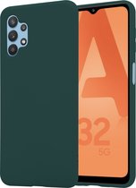 Shieldcase Samsung Galaxy A32 5G siliconen hoesje - vert foncé