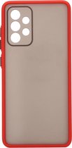 Shop4 - Samsung Galaxy A52 Hoesje - Bumper Back Case Rood