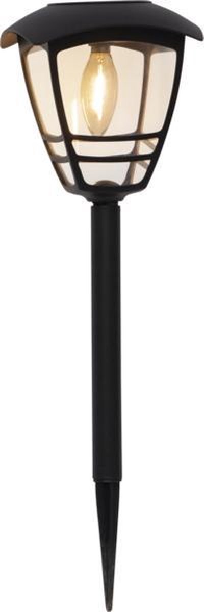 RTM Lighting Solar Priklamp -Zwart -Warm Wit -45CM -Zonne-Energie