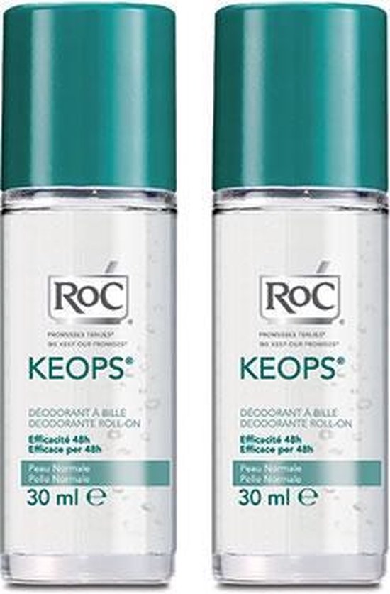 Roc Keops Roll On Deodorant 2x30ml | bol