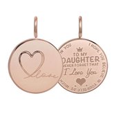 iXXXi-Jewelry-Daughter Love small-Rosé goud-dames-Hanger-One size