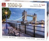 King Puzzel 1000 Stukjes Volwassenen - Legpuzzel - Puzzels - Hobby - Tower Bridgge, Londen