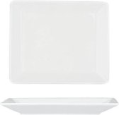 Panorama Dinerbord - Rechthoek -19x15.5cm - Wit