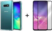 Samsung S10e Hoesje Shock Proof Case - Samsung galaxy s10e hoesje shock proof case hoes cover transparant - Full cover - 1x samsung galaxy s10e screenprotector