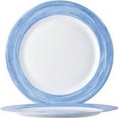 Brush Dessertbord - Blauw - Ø 19cm