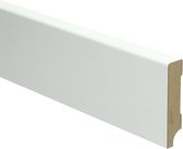 Hoge plinten - MDF - Moderne plint 70x15 mm - Wit - Voorgelakt - RAL 9010 - Per 5 stuks 2,4m