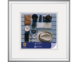 Fotolijst - Henzo - Napoli - Fotomaat 30x30 cm - Zilver