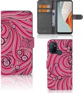 Hoesje ontwerpen OnePlus Nord N100 GSM Hoesje Swirl Pink