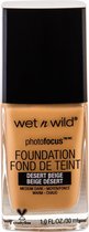 Wet n Wild - Photo Focus Foundation Fond de Teint - Makeup 30 ml Desert Beige -