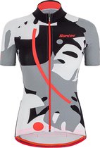 Santini Fietsshirt Korte mouwen Zwart Dames - Giada Maui S/S Jersey For Women Black - M