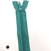 Deelbaar spiraal rits 35 cm Turkoois