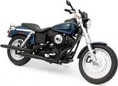 Harley Davidson 2004 Dyna Super Glide Sport (Blauw) (18 cm) 1/12 Maisto - Modelmotor - Schaal model - Model motor - harley-davidson schaalmodel