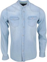 New Republic - Heren Overhemd - Denim - Lichtblauw