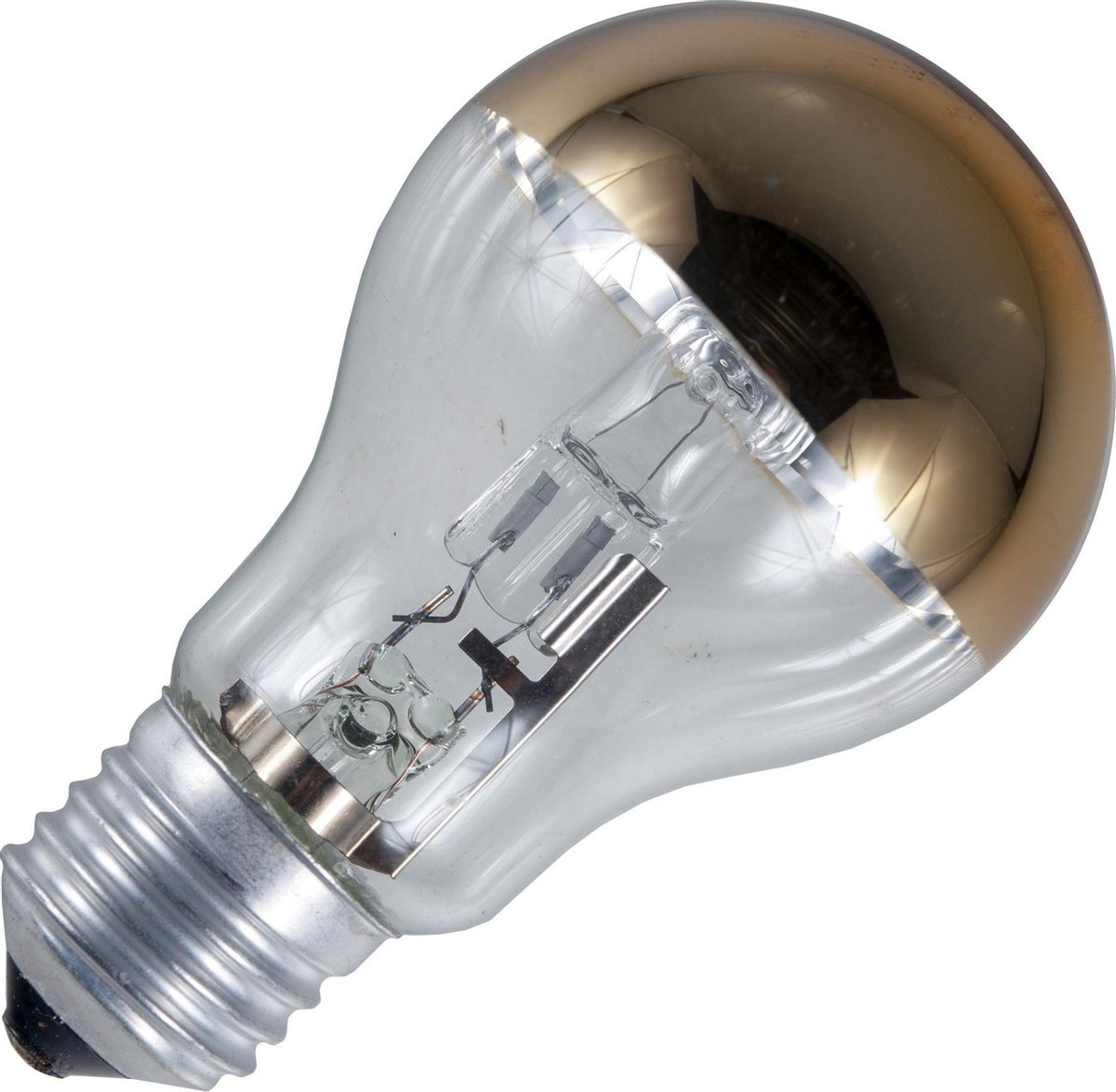 Schiefer halogeenlamp E27 Grote Fitting kopspiegellamp 28w A60x105mm 2800k goud