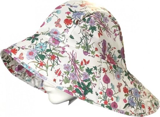 Wit avec des fleurs sud-ouest / chapeau de pluie Shangri-La de BMS M