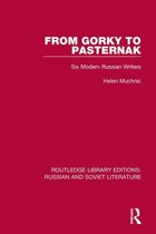 Routledge Library Editions: Russian and Soviet Literature - From Gorky to Pasternak