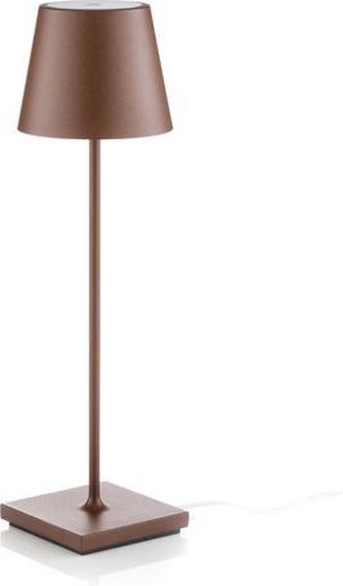 Zafferano Poldina - Tafellamp (snoerloos) met dimmer H 38cm - LED - Corton  | bol.com