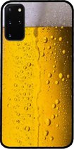 - ADEL Siliconen Back Cover Softcase Hoesje Geschikt voor Samsung Galaxy S20 FE - Pils Bier