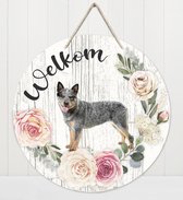 Welkom - australien cat dog | Muurdecoratie - Bordje Hond