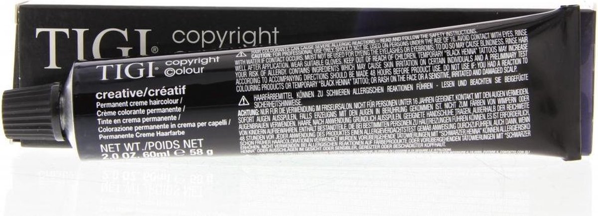 Tigi Haarverf Copyright Colour Creative Permanent Creme Emulsion 7/6 7R Auburn Blonde