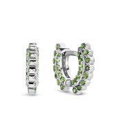 Zilveren oorringen met spinel TCP11905GR | Trendy Chic Petit by Siebel