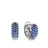 Zilveren oorringen met spinel TCP11907BLU | Trendy Chic Petit by Siebel