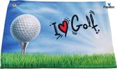 Papillon - Golfhanddoek - Microvezel - 50x30 cm - I Love Golf