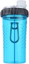 Popware Reisfles Drinken En Voer Snack-duo 437 Ml Blauw