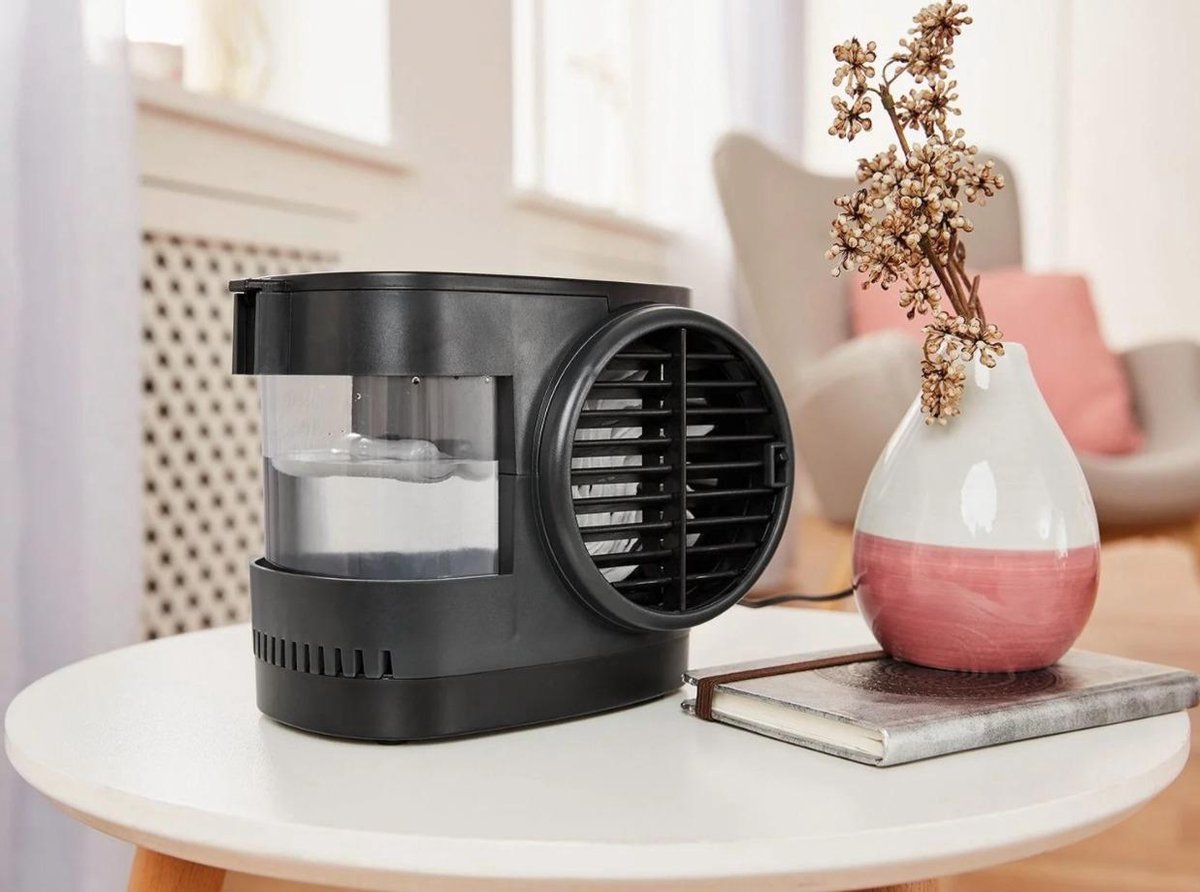 Ej.Life Cocoarm Tragbarer 12V Auto LKW Home Mini Luftkühler Verdunstungswasserkühlventilator Air Cooler Klimagerät Klima
