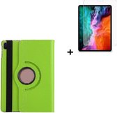 Coque iPad Pro 11 2021 + Protecteur d'écran iPad Pro 11 2021 - 11 pouces - Etui Tablet Cover Vert + Protecteur d'écran