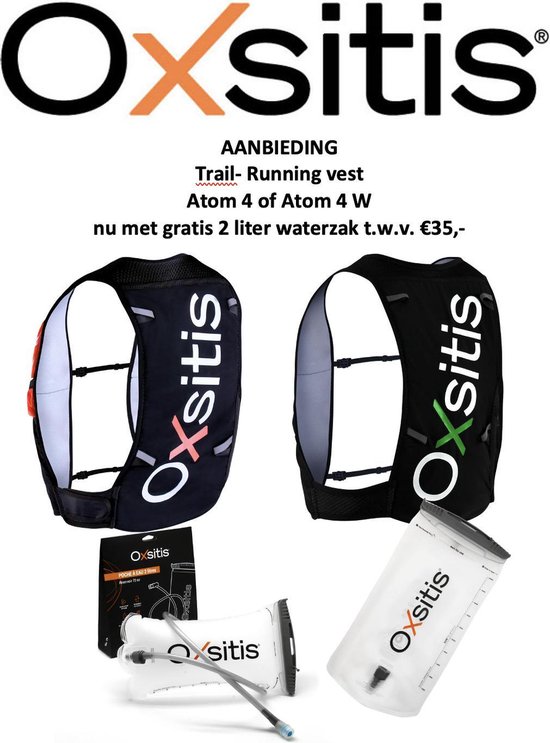 Sac à dos trail, racing, running Oxsitis Atom 4 + poche à eau 2 litres  taille M | bol.com