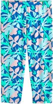 Coolibar - UV Zwemlegging voor meisjes - Wave Capri - Marlijn Blauw/Bloemen - maat XL (152-158cm)