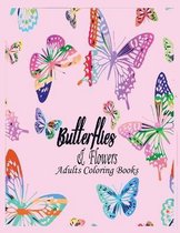 Butterflies & Flowers Adults Coloring Books
