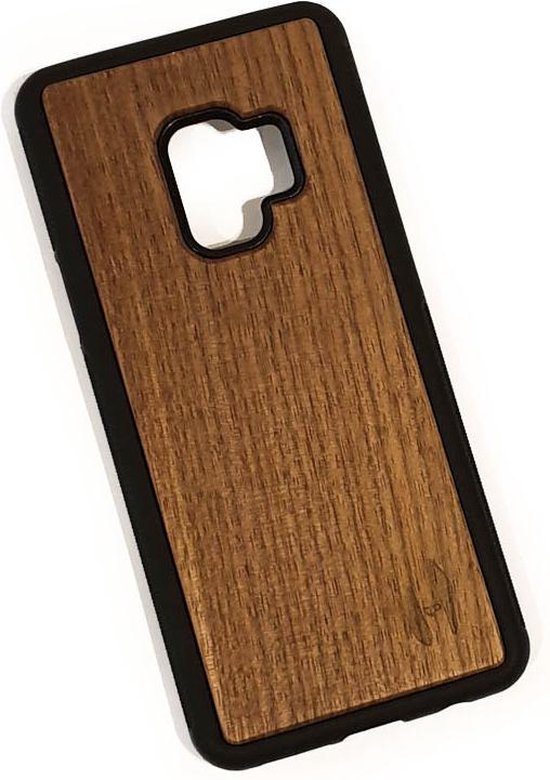 Echt houten cover iPhone 4 4S - donker notenhout bol.com