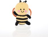 Pebble rammelaar - bij- handgemaakte knuffel - fairtrade