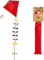 Kikkerland – Huckleberry Vlieger – Kite -  Rood – Buitenspeelgoed