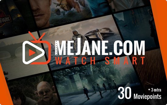 Collage van filmposters met een play-knop en "MEJANE.COM WATCH SMART 30 Moviepoints".