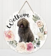 Welkom - Spaanse Waterhond | Muurdecoratie - Bordje Hond
