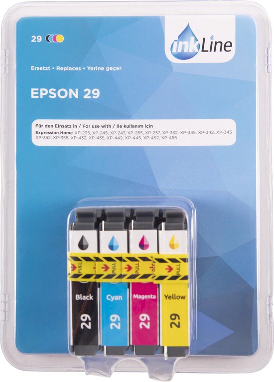 Cartouche d'encre Inkline Epson 29 - pack de 4