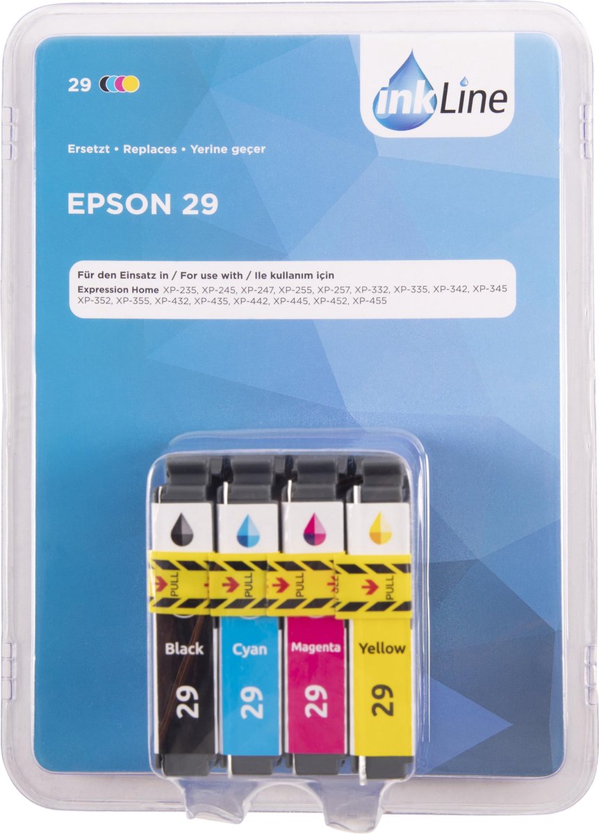 Cartouche d'encre Inkline Epson 29 - pack de 4 | bol.com