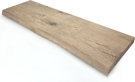verteren zelfmoord Dicht Oud eiken boomstam plank 120 x 30 cm - eikenhouten plank | bol.com