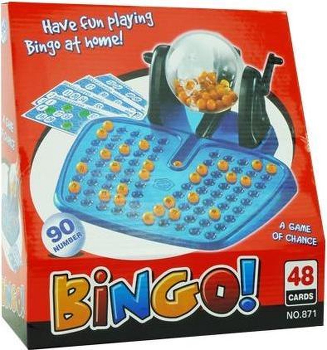 bol.com | Bingo spel Plastic Met 90 Nummers en 48 kaarten. | Games
