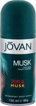 Jovan Tropical Musk For Men Deodorant Body Spray 150ml
