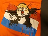 t-shirt oranje met holland print