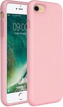 iParadise iPhone 8 hoesje roze - iPhone 8 hoesje siliconen case hoesjes cover hoes