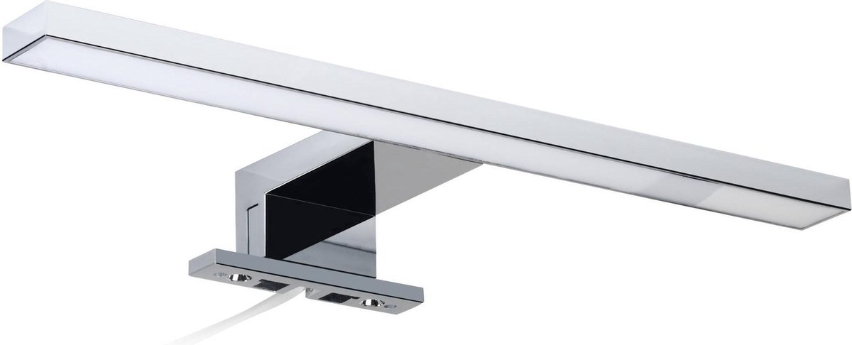Saqu Fondi Spiegellamp LED - 30x8.5x2.8 cm - Spiegelverlichting voor Spiegel of Spiegelkast - Chroom - Badkamerverlichting - Saqu