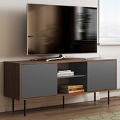 Symbiosis- TV Meubel Tv-meubel Vibe 150 - 151cm - Bruin; Zwart; Grijs