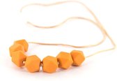 Lollipops & More Bijtketting Kola Cubes 75 Cm Silicone Oranje