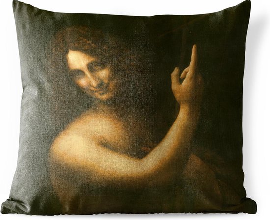 Buitenkussens - Tuin - Johannes de Doper - Leonardo da Vinci - 45x45 cm