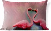 Coussins d'extérieur - Jardin - Deux flamants roses kussen - 60x40 cm